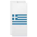 Greece National Flag Full Color Rack Card