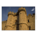Greece, Rhodes Town. View of the Palace of the cards
