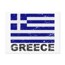 Greece Vintage Flag Postcards
