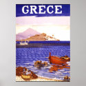 Greece Vintage Travel Poster posters