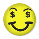 Greedy face Smiley  Magnet