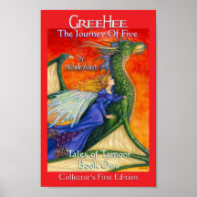GreeHee The Dragon & Fairy Princess Loni Posters