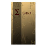 Greek alphabets profile card