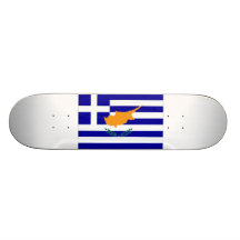Greek Cyprus Flag Skateboards