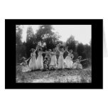 Greek Dance Group in Washington, DC 1924 Greeting Card