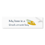 Greek Errand Boy bumper stickers