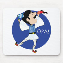 Greek Evzone dancing with Flag OPA!