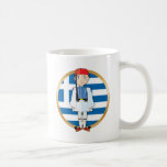 Greek Evzone with Flag Coffee Mugs