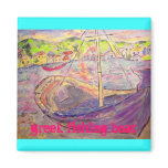 greek fishing boat slogan magnets