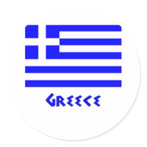 Greek Flag Stickers