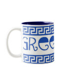 GREEK GOD GREEK KEY mugs