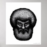 Greek God Zeus graphic art poster