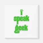 Greek I Speak Geek Magnet