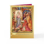 greek merry christmas card, nativity