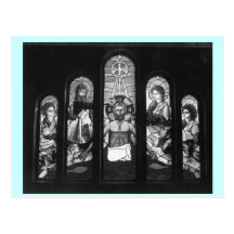 GREEK ORTHODOX CHURCH~DESTIN, FL~ STAINED GLASS POSTCARDS