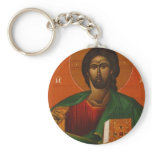 GREEK ORTHODOX ICON JESUS CHRIST keychains