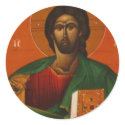 GREEK ORTHODOX ICON JESUS CHRIST stickers