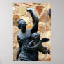 Greek statue woman with cherub posters