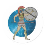 Greek Warrior Sticker