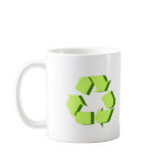 Green 3D Recycle mugs