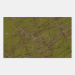 Green Abstract Fractal Rectangle Sticker
