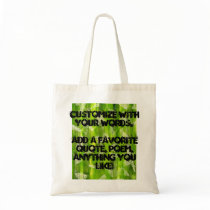 Green Abstract Jungle Watercolors Painting Tote Bag