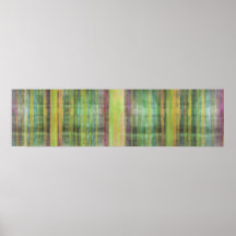 Green Abstract Modern Art Poster Print