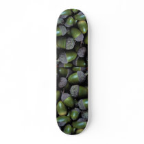Green Acorn nuts Skateboard Deck