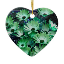 Green African Daisies Flower Ornament