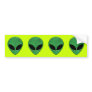 Green Alien Lizard Bumper Stickers