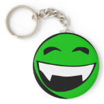 Green Alien toothy grin Keychain