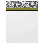 Green and Black Floral Pattern flyers