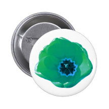 Green and Blue Tulip Button