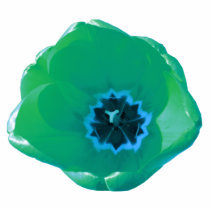 Green and Blue Tulip Photo Sculpture