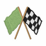 Green and Chequered Flag embroidered shirts