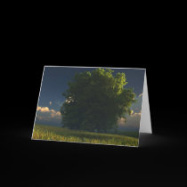 Green and Gold Greeting Card
