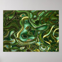 Green and Gold Posters