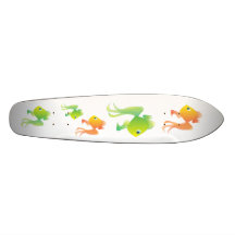 Green and Goldfish Skate Decks