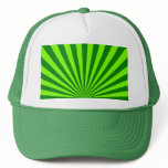 Green and Lime Funky Striped Abstract Art