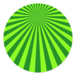 Green and Lime Funky Striped Abstract Art