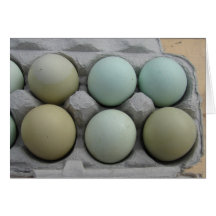 Green and Olive Eggs Card