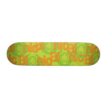 Green and Orange Bionic Design Skate Boards