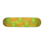 Green and Orange Bionic Design skateboards
