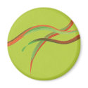 Green and Orange Watercolor Abstract magnets