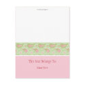 Green And Pink Paisley Table Tent postcards