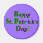 Green and Purple St. Patrick's Day shirts Fridge Magnet