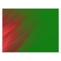 green and red full color flyer