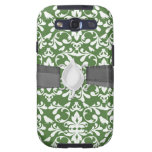 green and white bird damask pattern samsung galaxy SIII cover