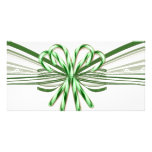 Green and White Candy Cane Bouquet photo cards