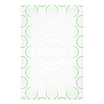 Green and White Cucumber Pattern. stationery